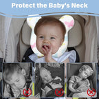 Baby Neck Pillows - Upgraded Toddler Travel Cushion for Toddler Head and Neck, Infant Neck Pillow for Car Plane Stroller Pushchair - Butterfly