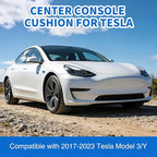 Nilight Center Console Cover Fit for 2017-2023 Tesla Model 3 2020 2021 2022 2023 Model Y PVC Leather Middle Console Cover Tesla Model 3/Y Car Center Console Cushion Pad Car Armrest Box Cover-Black