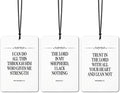 Minimalist Christian Car Air Freshener 3 Pcs, Religious Bible Verse Scripture Hanging Air Freshener for Cars Closet Drawer Books, Christian Room Car Accessories Mirror Decor for Women