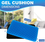 Gel Seat Cushion for Long Sitting - 10" x 7" x 1.4" (Mini) Gel Cushion for Kids, Pressure Relief Cushion for Chair
