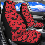Halloween Bat Car Seat Covers Universal Front Car Seats Breathable Anti-Slip Back Fabric Removable Automotive Accessories Suitable for Cars, SUV and Trucks