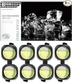 Car Air Freshener Vent Clips, 8 Pack, Provides Long-Lasting Scent, Up to 240 Days, Odor Eliminator (Ice Scent)