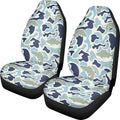 ELEQIN Fish Camo Car Front Seat Covers, 2 Pack Polyester Automotive Seat ProtectorsSoft & Breathable, Automotive Interior Accessories for Most Cars