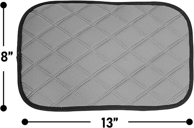 FH Group Neosupreme Blue Diamond Pattern Center Console Pad – Water-Resistant Armrest Cover Protector for Cars, SUVs & Trucks