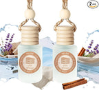 Car Air Freshener-Linen Whisper Scent Car Fresheners Long Lasting Essential Oil Car Diffuser- Cute Car Accessories for Women Interior without Methyl Carbitol&Hexylene Glycol