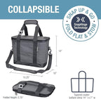 CleverMade Collapsible Insulated Cooler Bag – Leakproof Soft Cooler for Beach, Travel, Car – Bottle Opener
