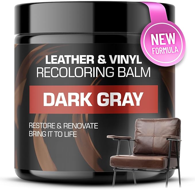 FORTIVO Leather Recoloring Balm, Color Restorer, Scratch Remover, Couch Paint and Repair, Leather Balm for Couches
