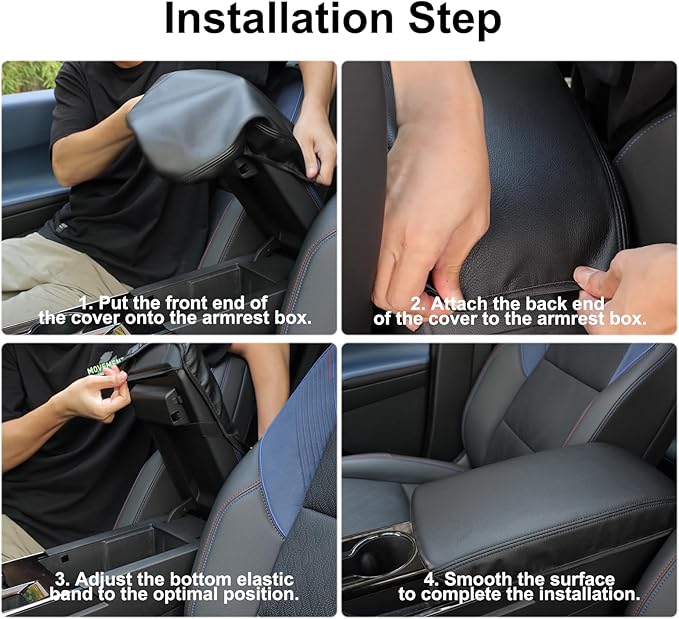 Autorder Center Console Cover for 2022-2025 2026 Ford Maverick Accessories Armrest Cover Anti-Scratch Middle Console Pad Leather Armrest Protector