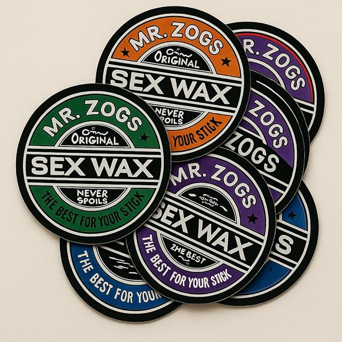 Sex Wax Air Freshner Coconut 2 Pack with (1) Mr. Zogs Sex Wax Sticker