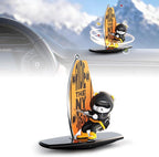 Car Air FreshenerThe Little Bear sways with the Refillable Air Purifier for Car Interior Dashboard Decorations Accessories(NY-Black)