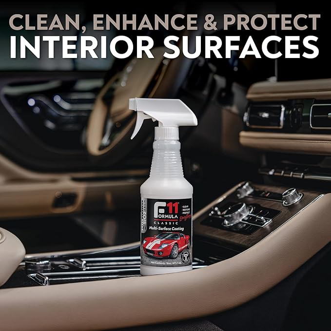 TopCoat F11 Polish & Sealer for Cars, Bikes and More – Water-Based Alternative to Ceramic Wax - 8 oz F11 Kit with Travel Bottle and 2 Microfiber Towels