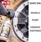 P & S Professional Detail Products Iron Buster Wheel & Paint Decon Remover - pH Balanced, Safe on Alloy, Chrome, Steel & Aluminum Wheels - 16 oz Spray