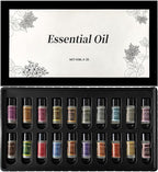 Car Air Freshener Refill Cologne Aromatherapy Oil 20 PCS, Essential Oils Mixed Fragrance Set for Car Diffusers (No Diffuser Included)