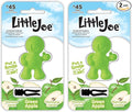 Little Joe 96416 Green Apple Scent Car Air Freshener A/C Vent Clip Uses Alcohol-Free Fragrance Oil is Non-Hazardous and Non-Toxic Plastic, Pack of 2