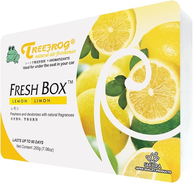 Lemon Scent 4 Pack, Treefrog Natural Air Freshener Fresh Box (AKA Xtreme Fresh)