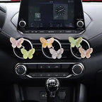 6 Pcs Butterfly Car Vent Clips, Cute Butterflies Cars Air Conditioning Clip Decorations, Charm Automotive Interior Decor for Women Men Accessories, Automotive Air Fresheners（2 Card Slots and 4 Clips）