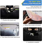xigua Wildflowers Car Windshield Sunshade Foldable Front Window Sun Visor Protector for Car,SUV,Truck - Keep Vehicle Cool,55 x 27.6 Inch