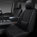 Full Coverage Leather Car Seat Covers Front Pair,Waterproof Seat Covers for Cars,SUVs Trucks, Car Seat Cushion,Car Seat Protector with 2 Seats