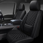Full Coverage Leather Car Seat Covers Front Pair,Waterproof Seat Covers for Cars,SUVs Trucks, Car Seat Cushion,Car Seat Protector with 2 Seats