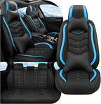 Car Seat Covers Fit for Infiniti g37 2000-2026, Stylish Sport Seat Covers, Waterproof Wear-Resistant Premium Nappa Leather Car Seat Cover.(Full Set with Pillow/Black Blue)