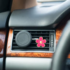 Frienda 6 Pcs Daisy Flower Air Vent Clip Accessories Air Conditioning Outlet Clip Car Air Freshener Dashboard Accessories Charm Car Inter Decor(2.5 cm, 3 cm, 3.3 cm,Red)