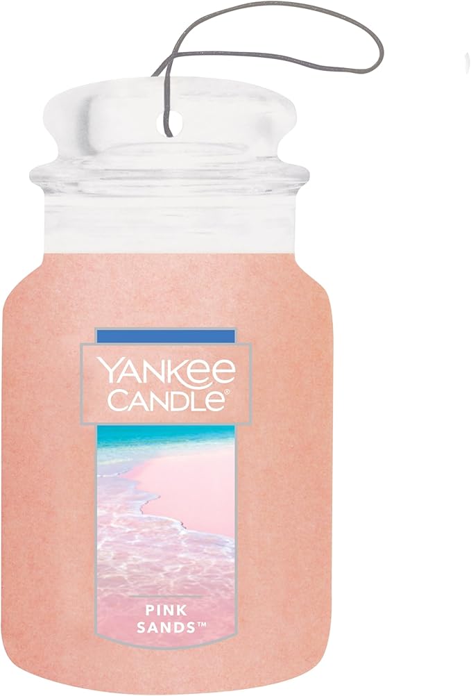 Yankee Candle Paper Car Jar, Pink Sands (Pack of 12)