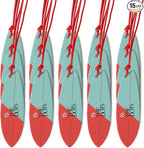 THEDOTS 15 Pack Frosted Ebony Car Fresheners, Cool Surfboard Design, Long Lasting Scent Odor Eliminator, Hanging Auto Gift for Men