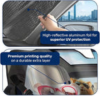 GENANY Cute Hamster Windshield Sun Shade for Car SUV Truck (64x32 Inches), Sun Shade Windshield, Shades for Front Windows, Protector Blocks UV, Xmas Auto Gifts, Spring Car Decor
