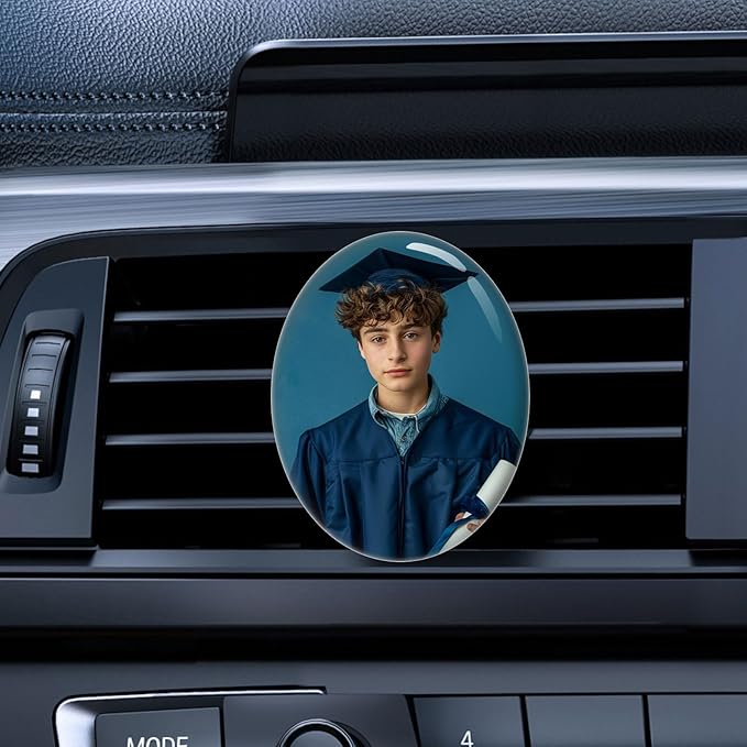 Personalized Car Air Vent Clip with Your Photo and Text,Custom Different Scents Car Air Vent Clip,Interior Decoration,Decorative Accessories