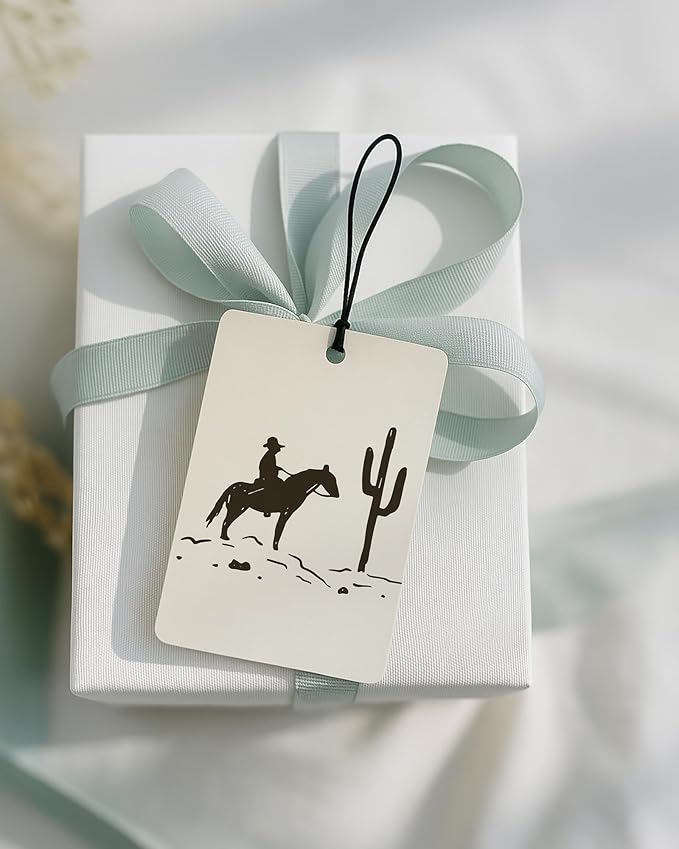 Boho Western Car Air Freshener 4 Pcs Coconut Scented, Howdy Horseshoe Cactus Rodeo Cowboy Car Accessories Mirror Decor for Women, Western Hanging Air Freshener for Cars Closet Drawer Books