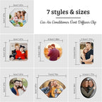 Fresh Car Vent Clip with your photo,Crystal Car Air Freshener Vent Clip,Customized Photo Car Interior Decorations