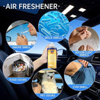 GLODWAY Car Air Freshener Spray,Lemon Scent, 6 OZ Odor Eliminator,4 Pack, for Cars, Trucks, RVs, Home