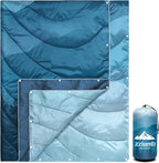 zzlamb Camping Blanket for Cold Weather,Outdoor Puffy Blanket Portable Down Alternative,Windproof Warm Cloak with Snaps,Cozy Quilt Backpacking Picnic RV Travel Plane Car Hammock Beach Climbing