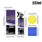 Car Polish | 237ml Car Restorer Spray with Sponge and Towel | UV Protection Coating for Interior Care Vehicle Restoration Detailing Dashboard Refurbishment