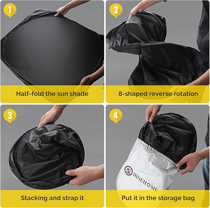 Car Windshield Sun Shade Compatible with 2014-2024 2025 2026 Jeep Grand Cherokee Accessories Foldable Front Window Sunshade Custom Windshield Sun Visor