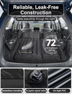 Umbrauto SUV Air Mattress for Car Camping, Leakproof & Quick Inflation Sleeping Airbed with Electric Pump, Fits Most Compact, Mid-Size & Full-Size SUV Trunks for Road Trip Travel
