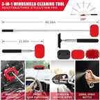 40Pcs Car Wash Cleaning Kit with Foam Gun Sprayer Detailing Brushes Wash Mop Windshield Cleaning Tool Tire Brush Towels Complete Interior Exterior Detailing Set for Car