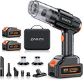 Car Vacuum Portable Cordless, 50000Pa High Power Rechargeable Dust Buster with 2 Batteries & Charger, 6-in-1 Handheld Vacuum Cleaners for Home, Car, Pet Hair, Keyboard, Graphite Black
