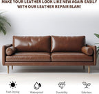 Medium Brown Leather Recoloring Balm with 100ml Mink Oil,Leather Couch Scratch Remover,Leather Repair kit for Vinyl Furniture and Car Interior,Leather Dye Paint,Mink Oil for Leather