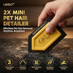 [2 Pack] Mini Pet Hair Detailer – Dog & Cat Hair Remover for Car Carpet, Interior Detailing, Couch & Furniture – Reusable Embedded Fur Removal Tool – Premium Gift Box
