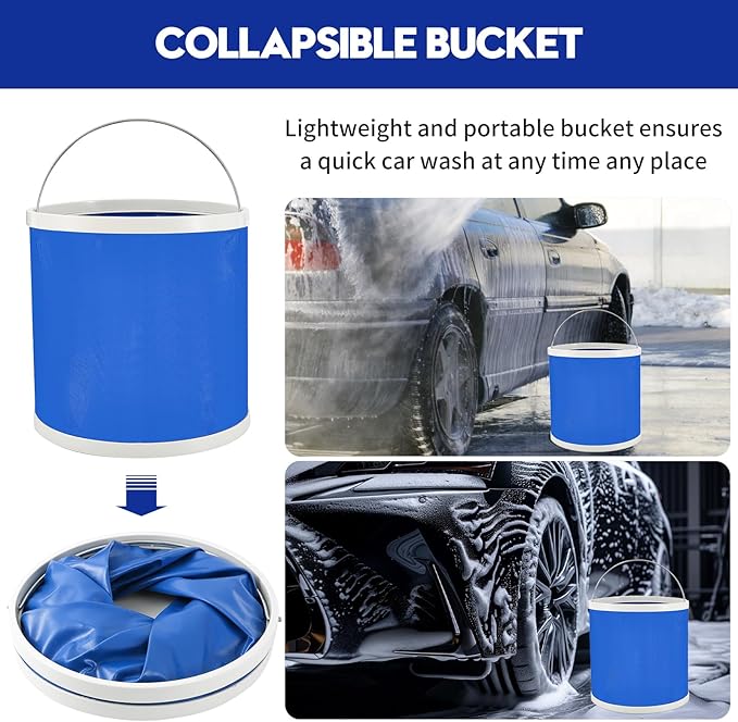 45Pcs Car Detailing Kit, Car Detailing Brush Set, Car Wash Cleaning Kit, Car Detailing Brushes, Professional Car Care Kit for Interior Exterior Wheels, Blue