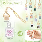 30 Pcs Employee Appreciation Gifts Bulk Empty Glass Car Air Freshener Hanging Diffuser Thank You Gifts for Employee Nurse Staff Dietician Social Worker Volunteer