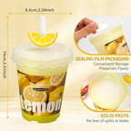 Diffusers for Home Lemon Scent 2 Pack, Bathroom Diffuser Cute Fruit Cup Shape for Office, Air Freshener Diffuser Gel Leak-Proof Car & Room, Bathroom Scent Diffuser Gift for Friends and Family