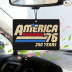 9Pcs USA 250th Anniversary Car Air Freshener, 1776-2026 Semiquincentennial Commemorative Hanging Ornament, Patriotic Double-Sided Scented Tablet, 2026 Independence Day Souvenir Gifts (Style 6)