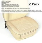 Linen Car Seat Covers,Cooling Bottom Seat Covers for Cars,Universal Car Seat Pad Cushion Breathable,Ventilated Only 2Pc Front Seat