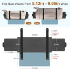 Sun Visor Extender for Car, Visor Extender Sun Blocker, Sun Visor Extension with Anti-Glare Lens Blocks UV & Sunlight, Adjustable Car Sun Visor for Safe Driving (2 Pack)