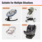 KAKIBLIN Baby Travel Pillow,Baby Neck Pillows for Car Seat,Upgraded Head Pillow,Newborn Head and Neck Support Pillow for Car Seat, Stroller, Pushchair,Travel (Gray Fox)