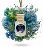 Black Lagoon Hanging Car Air Freshener Diffuser, Long Lasting Natural Fragrance Oil Car Freshener, Glass Bottle, Auto Air Deodorizer, Made in USA Toxin Free