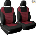 FH Group Automotive Car Seat Covers Front Set Premium 3D Air Mesh Front Seat Covers, Airbag Compatible Universal Fit Interior Accessories for Cars Trucks and SUVs - Burgundy