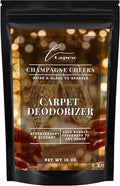 Lapew Champagne Cheers Carpet Deodorizer Powder - Pet Safe Freshener for Vacuuming | Scented Odor Eliminator for Home | 16 oz